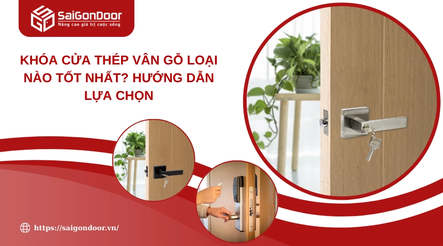 Khóa Cửa Thép Vân Gỗ Loại Nào Tốt Nhất? Hướng Dẫn Lựa Chọn