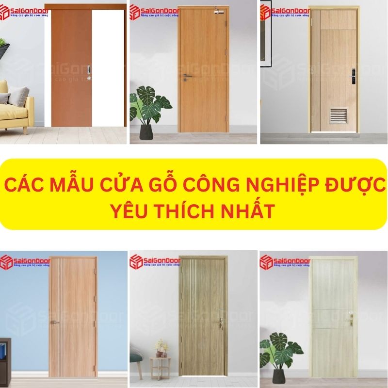 Tổng quan về mẫu cửa gỗ công nghiệp 