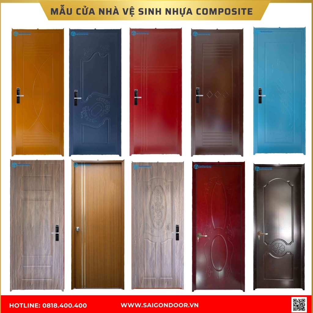 Mẫu cửa nhà vệ sinh nhựa composite được ưa chuộng