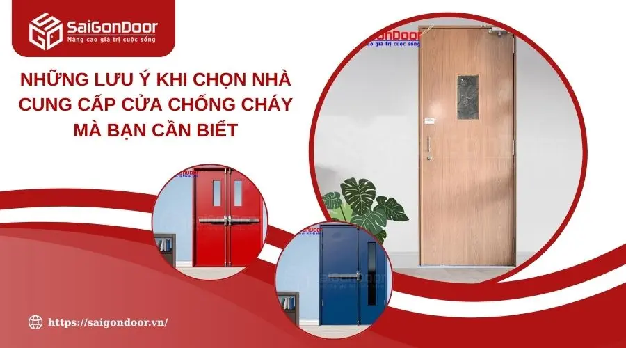 Những Lưu Ý Khi Chọn Nhà Cung Cấp Cửa Chống Cháy Mà Bạn Cần Biết