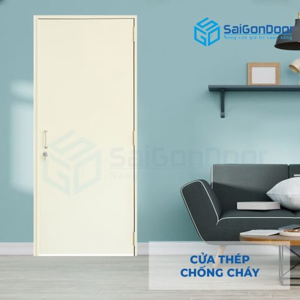 Các mẫu cửa thép chống cháy hiện đại và an toàn