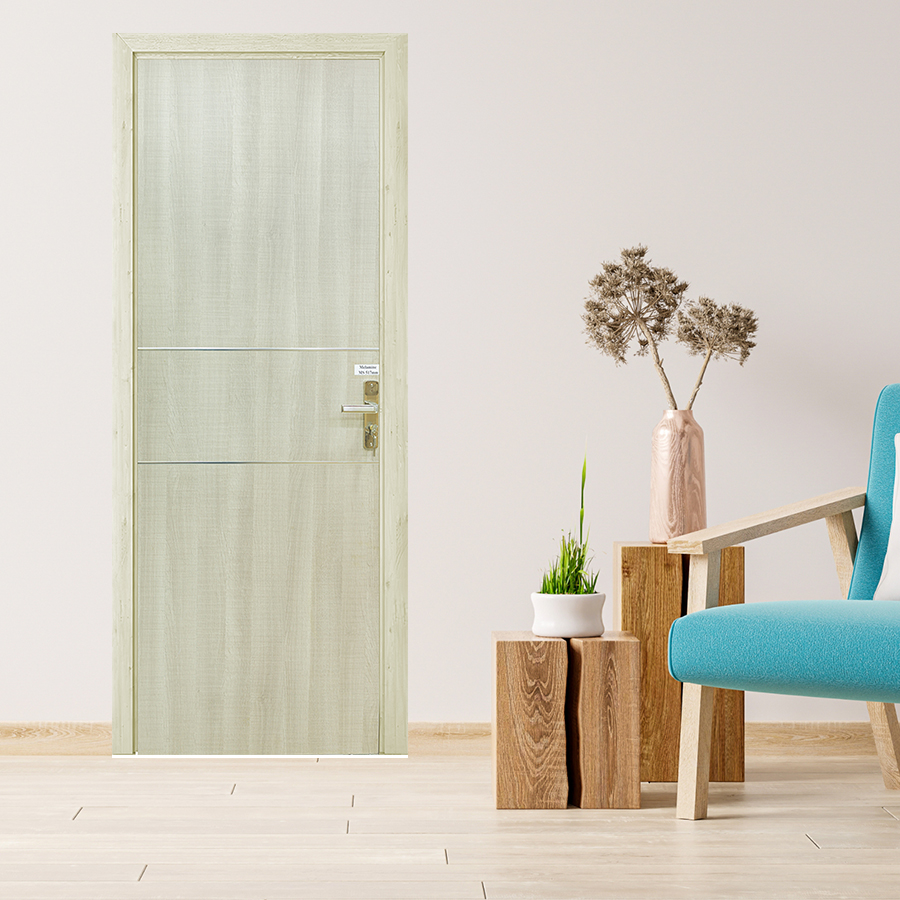 CỬA GỖ PHÒNG NGỦ PN MDF Melamine P1R2n