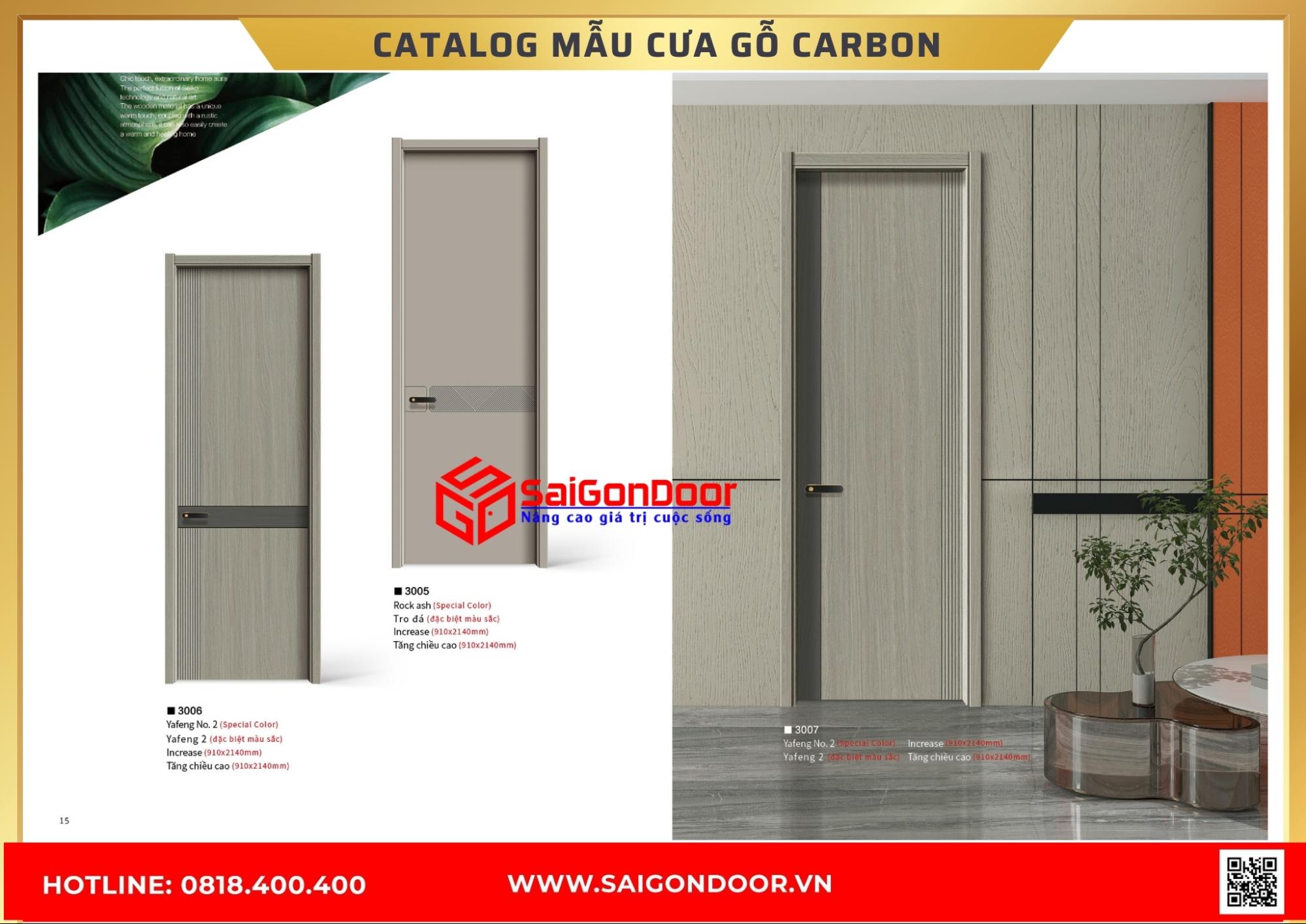 Catalog cửa gỗ carbon