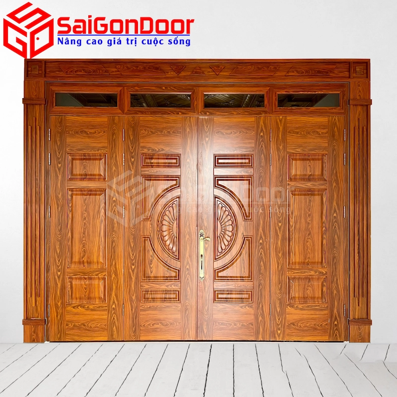 Cửa Thép Vân Gỗ SGD-KM.TVG-4C-3