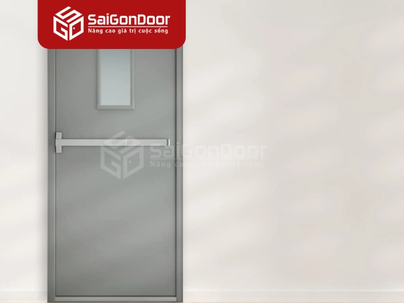 Cửa thép chống cháy làm lối thoát hiểm