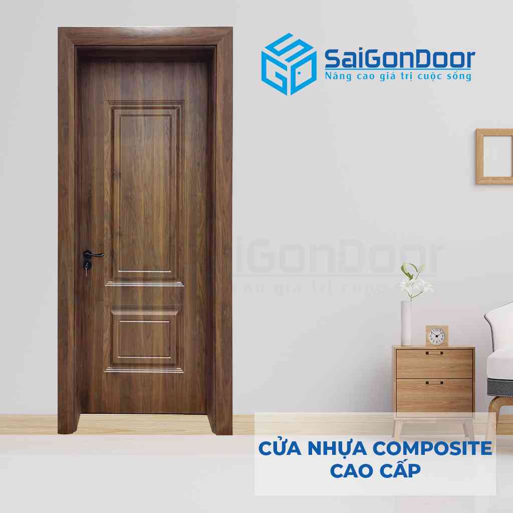 Mẫu cửa gỗ phòng ngủ composite 1A CNC