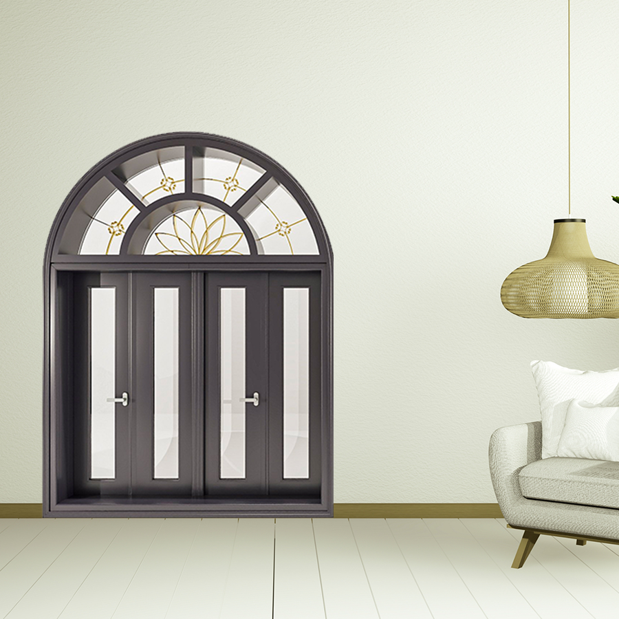 Cửa Nhôm Vân Gỗ SGD-CNVG-17