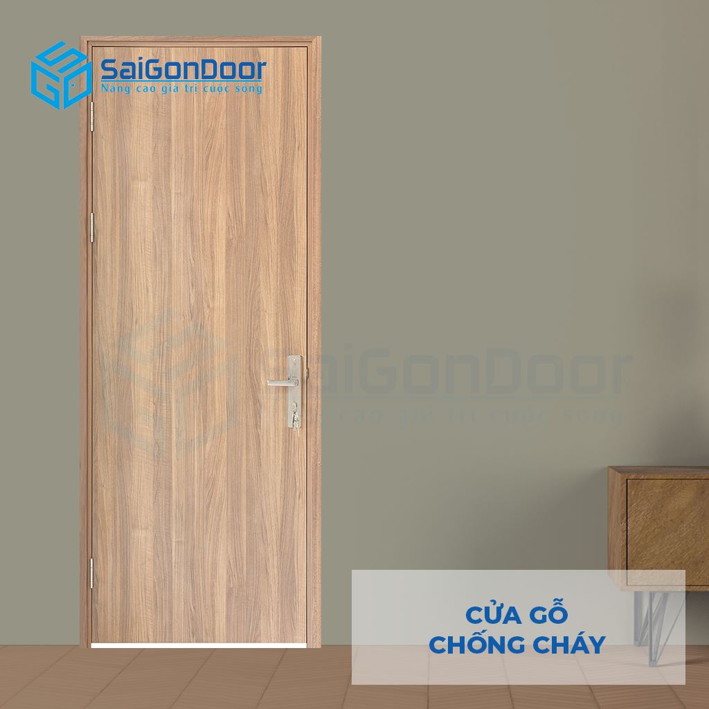 Cửa Gỗ Chống Cháy GCC Cua go chong chay MDF Melamine P1