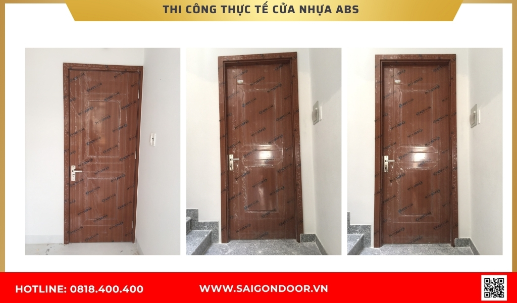 Hình ảnh thi công thực tế cửa nhựa ABS Hàn Quốc TP Hồ Chí Minh