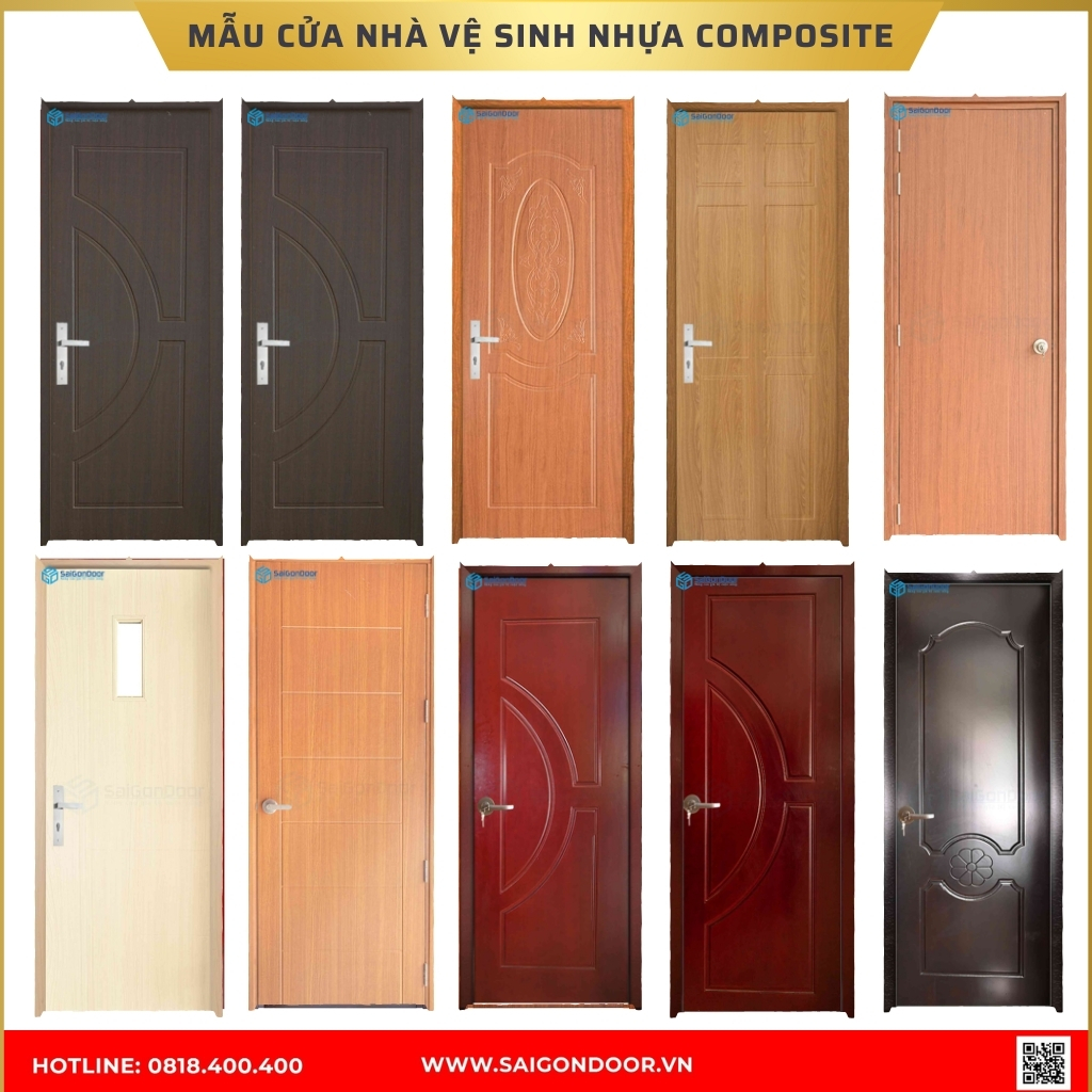 Mẫu cửa nhà vệ sinh nhựa composite được ưa chuộng