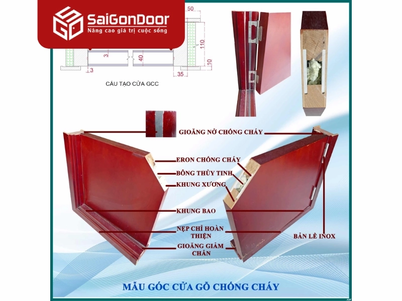 cửa gỗ chống cháy ei30