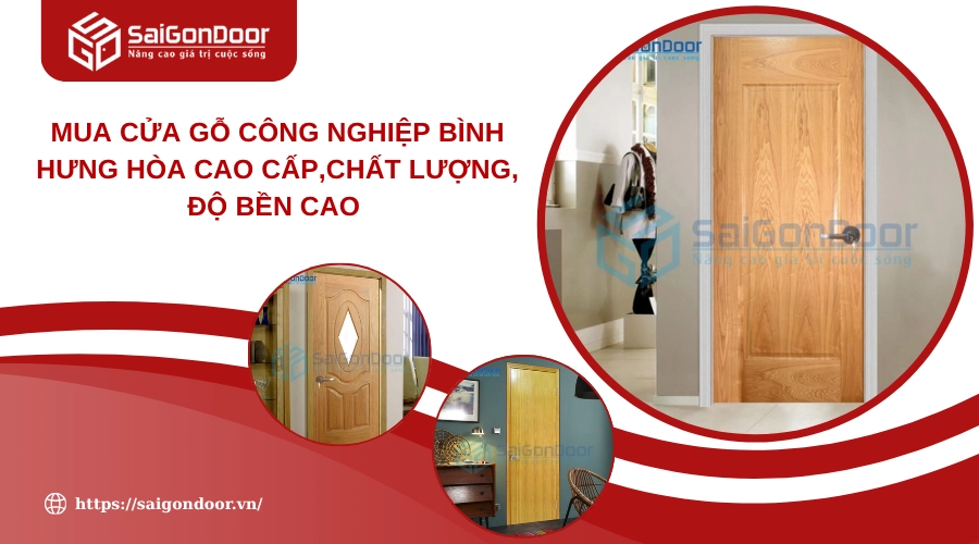 Mua Cửa Gỗ Công Nghiệp Bình Hưng Hòa Cao Cấp,Chất Lượng, Độ Bền Cao
