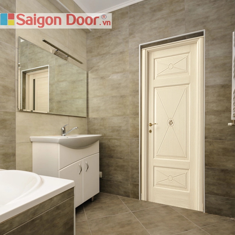 cửa vệ sinh gỗ tự nhiên