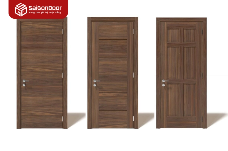 Ứng dụng và mẫu mã cửa gỗ xoan đào tự nhiên phổ biến tại Sài Gòn Door