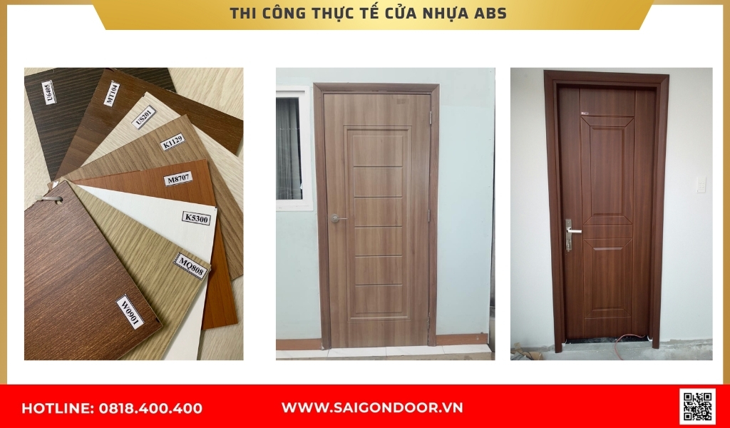 Hình ảnh thi công thực tế cửa nhựa Hàn Quốc Cà Mau