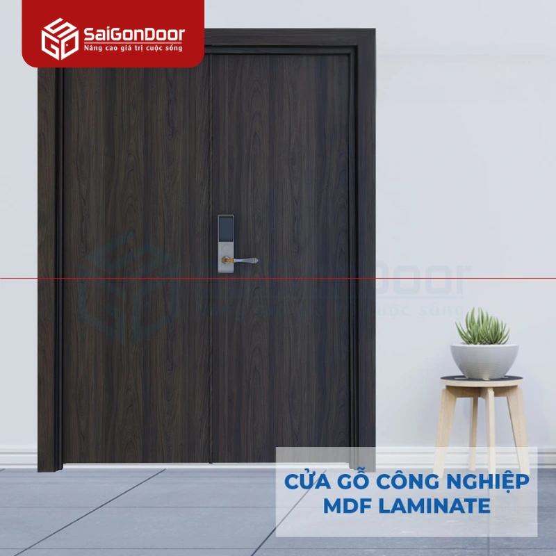 Cửa Gỗ Công Nghiệp MDF Laminate 2P11S