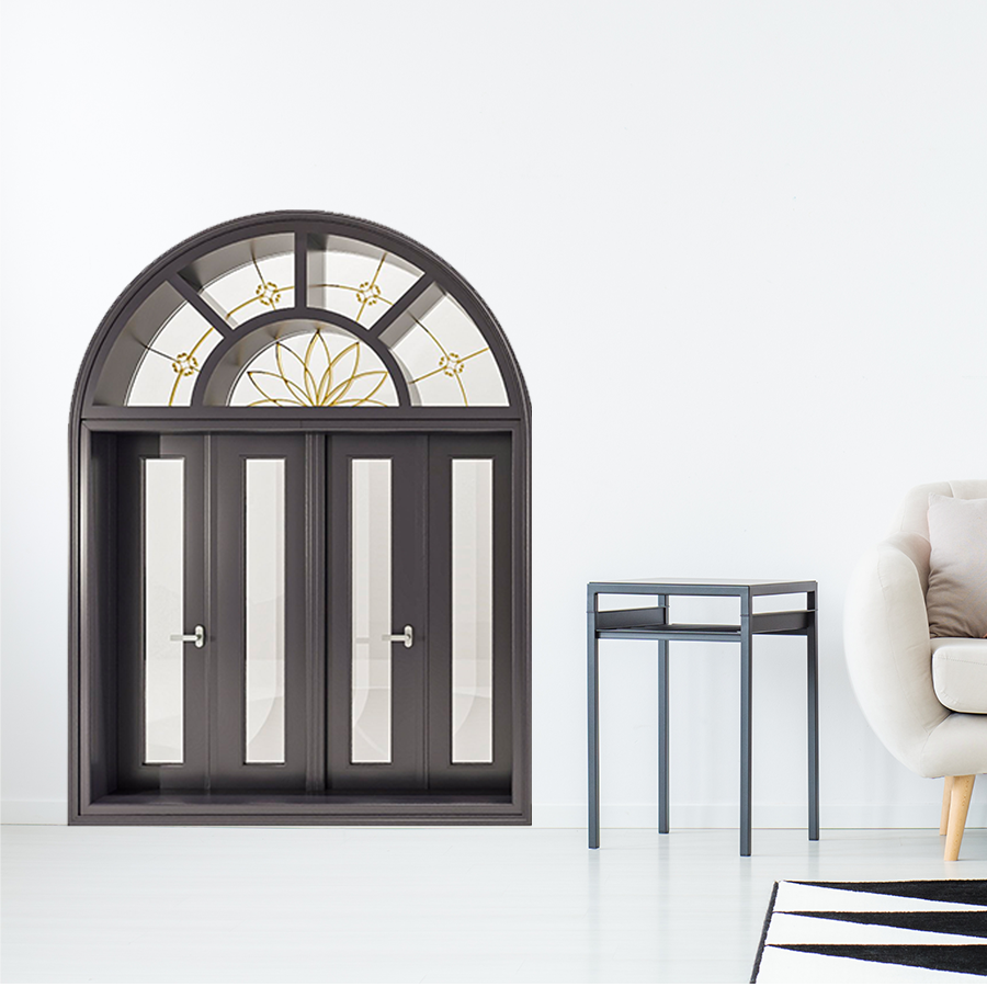 Cửa Nhôm Vân Gỗ SGD-CNVG-17