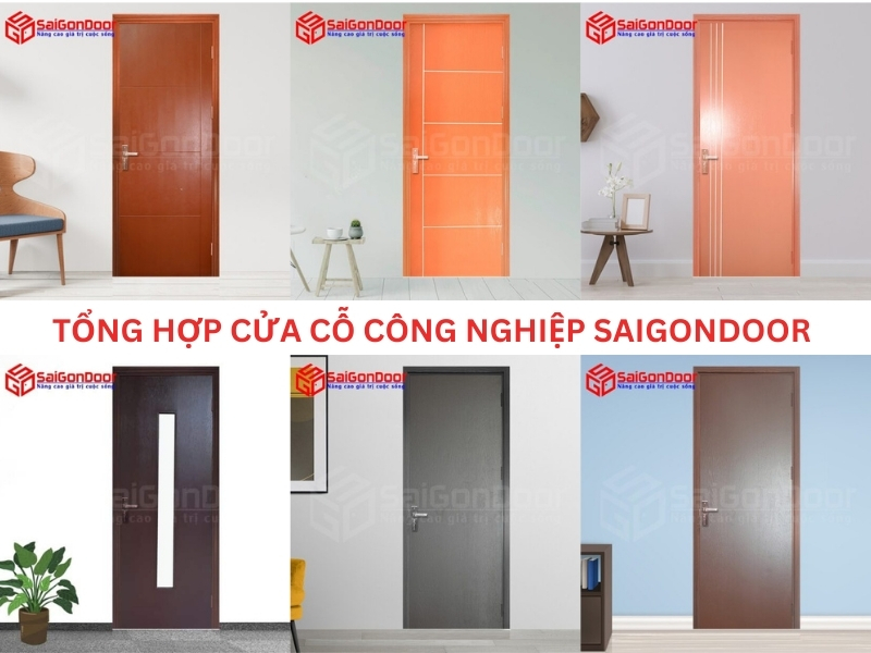 Một số mẫu cửa gỗ công nghiệp