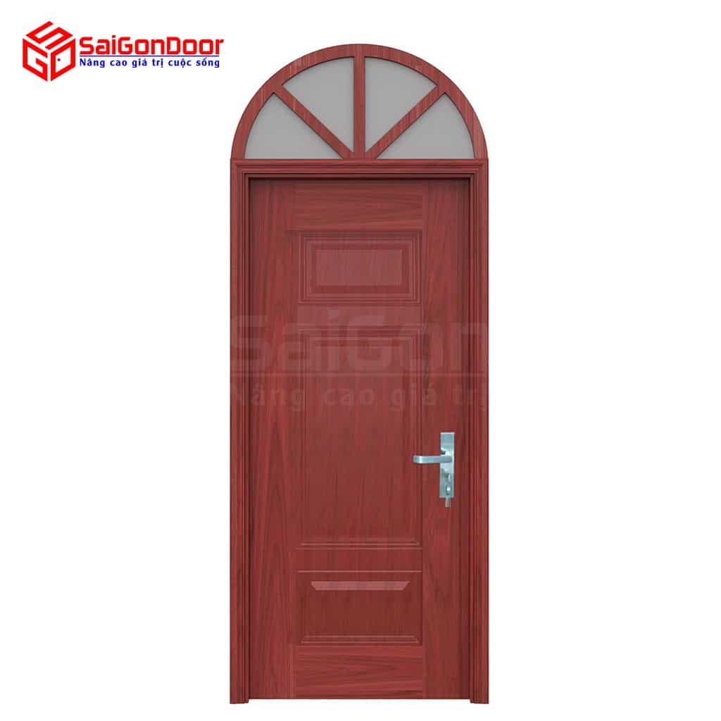 Vaulted wood grain steel door TVGVom-SGD-11