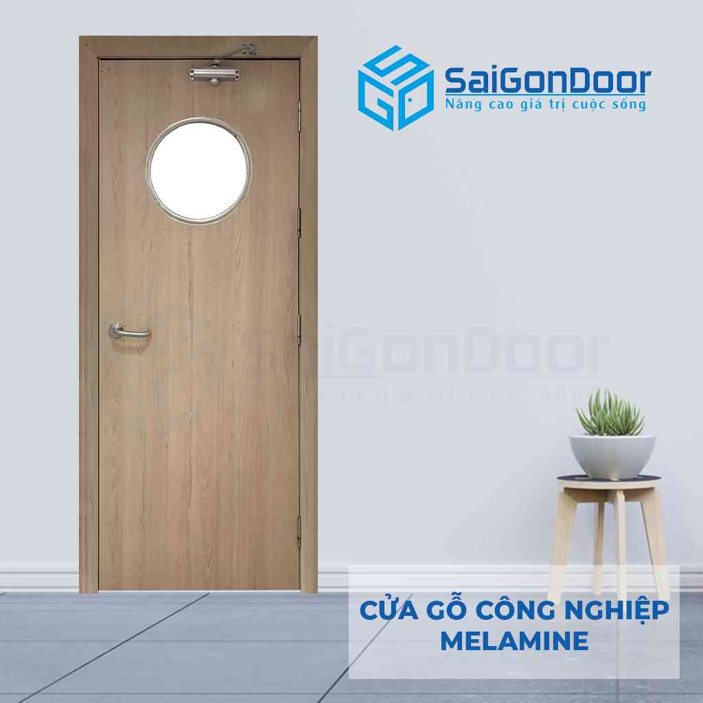 Mẫu 14: Cửa SGD Melamine P1G0