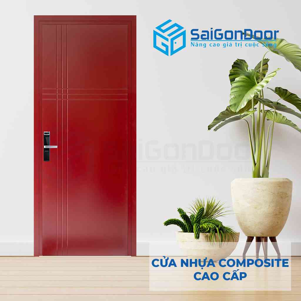 Mẫu cửa nhựa giả gỗ composite A04-07