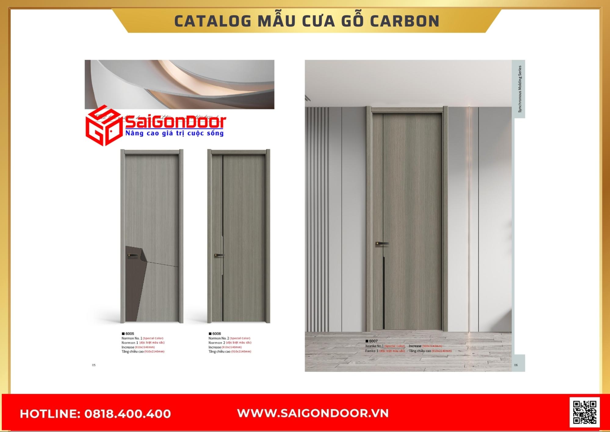 Catalog cửa gỗ carbon