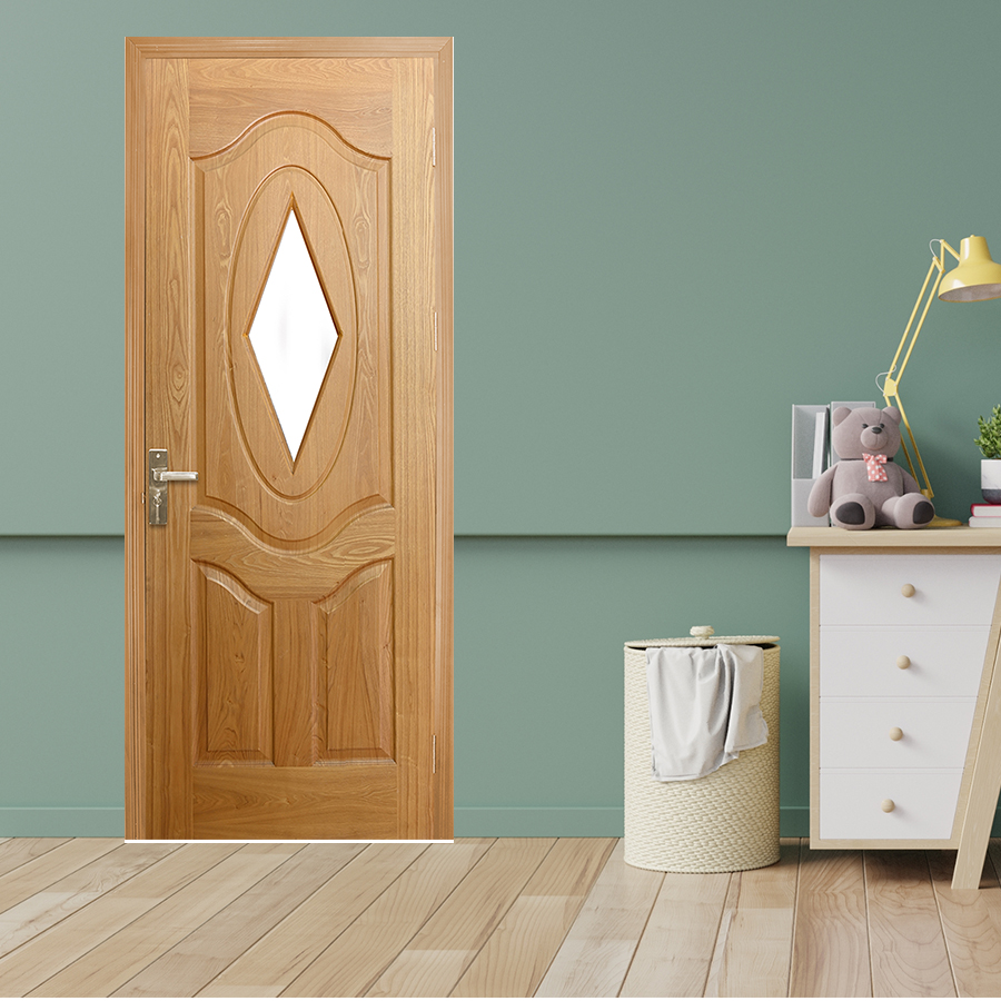 CỬA GỖ NHÀ TẮM SGD Cua go HDF Veneer Veneer 3AG1-oak
