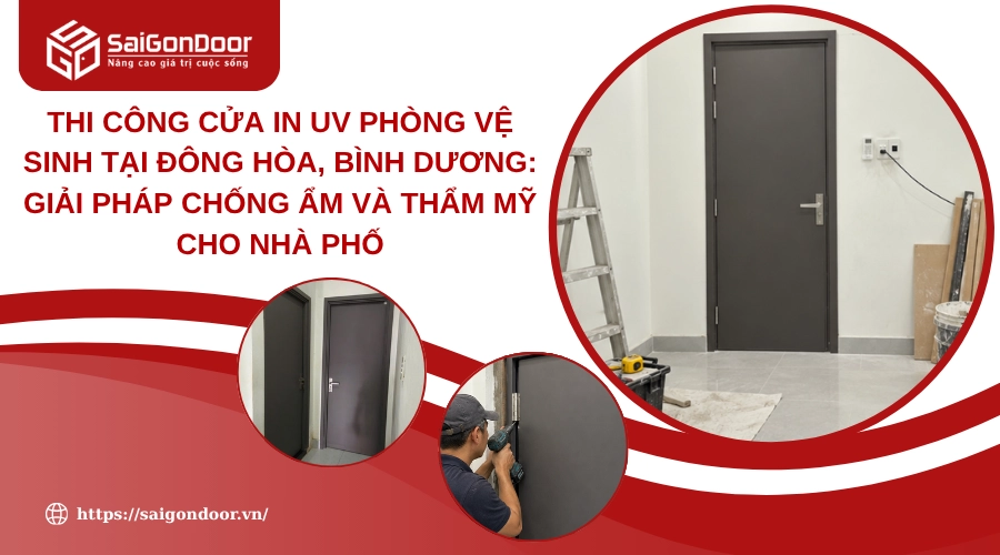 Thi công cửa in UV phòng vệ sinh tại Đông Hòa, Bình Dương: Giải pháp chống ẩm và thẩm mỹ cho nhà phố