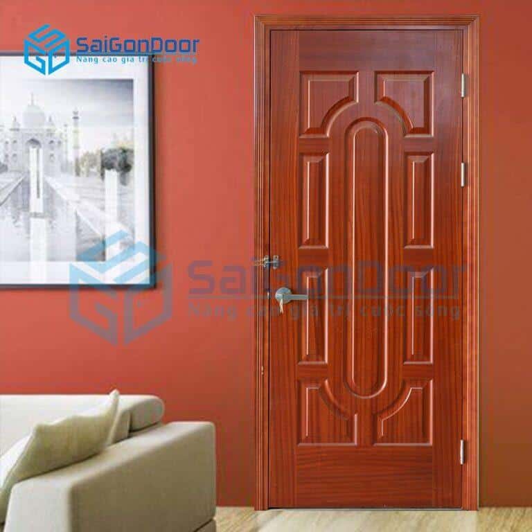 Mẫu cửa gỗ chống cháy GCG.019-Sapele