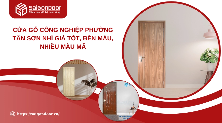 Cửa Gỗ Công Nghiệp Phường Tân Sơn Nhì Giá Tốt, Bền Màu, Nhiều Màu Mã