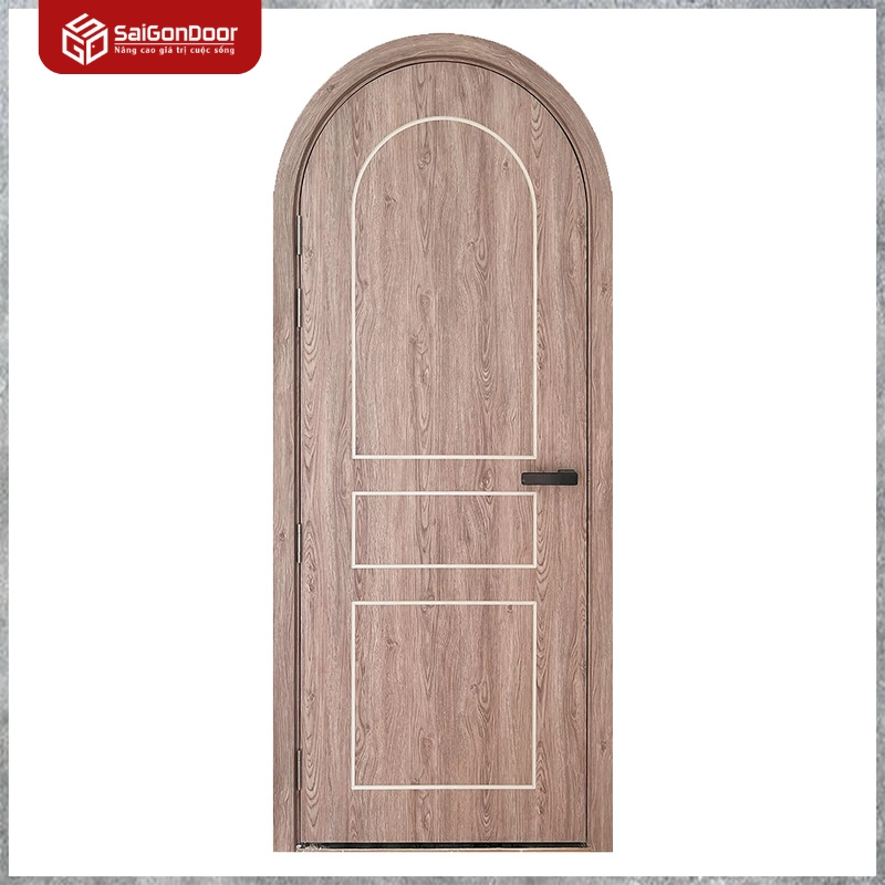 Cửa Composite Phủ Film PVC Gỗ Sáng 