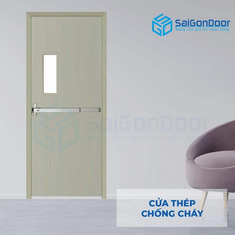 Những lưu ý quan trọng khi mua và lắp đặt cửa thép chống cháy vân gỗ