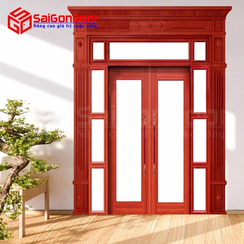 Cửa thép vân gỗ TVG-TREND-4-D