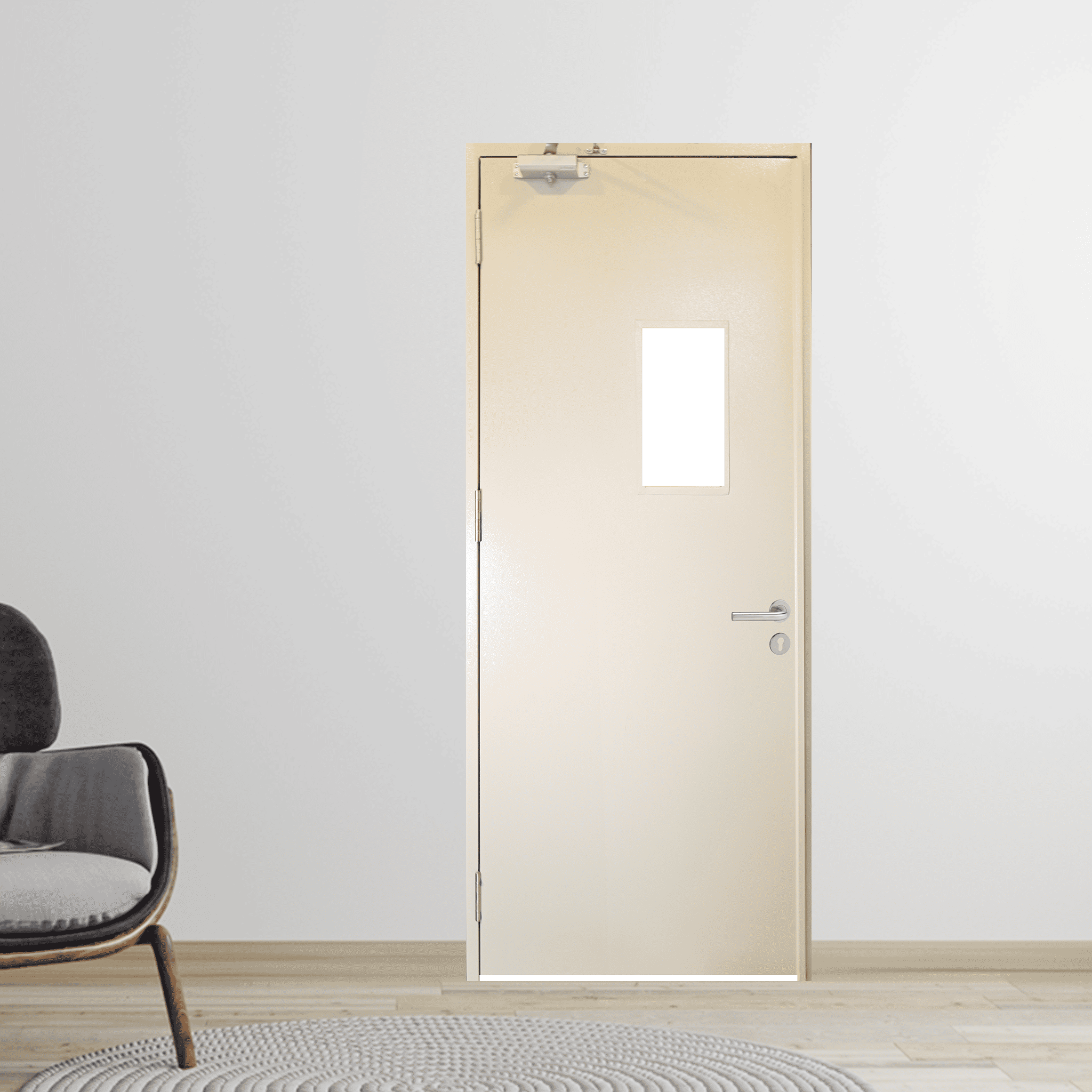 Cửa Thép Chống Cháy TCC-P1G1b