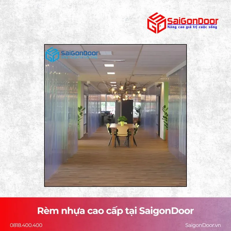 SaigonDoor là đơn vị thi công rèm nhựa chuyên nghiệp