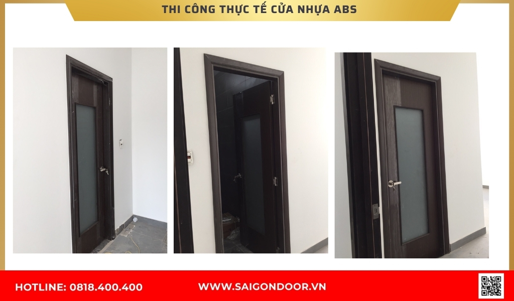 Hình ảnh thi công cửa nhựa Hàn Quốc Trà Vinh