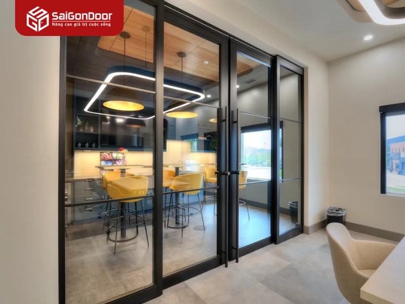 Quy trình tư vấn và lắp đặt cửa nhôm văn phòng tại Saigondoor