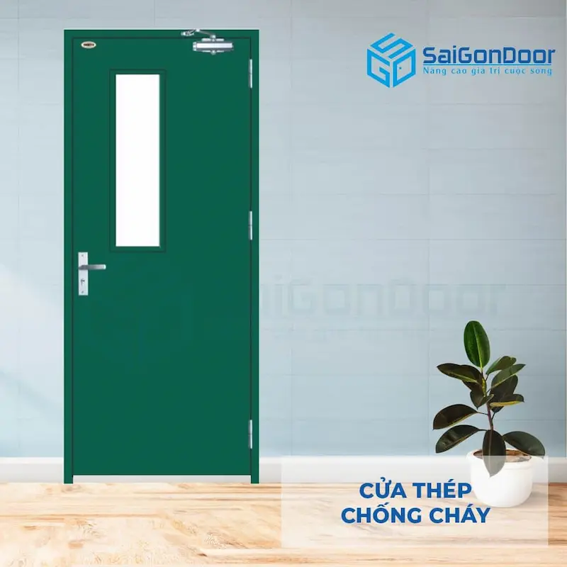 Cửa thép chống cháy với đa dạng màu sắc và bề mặt 