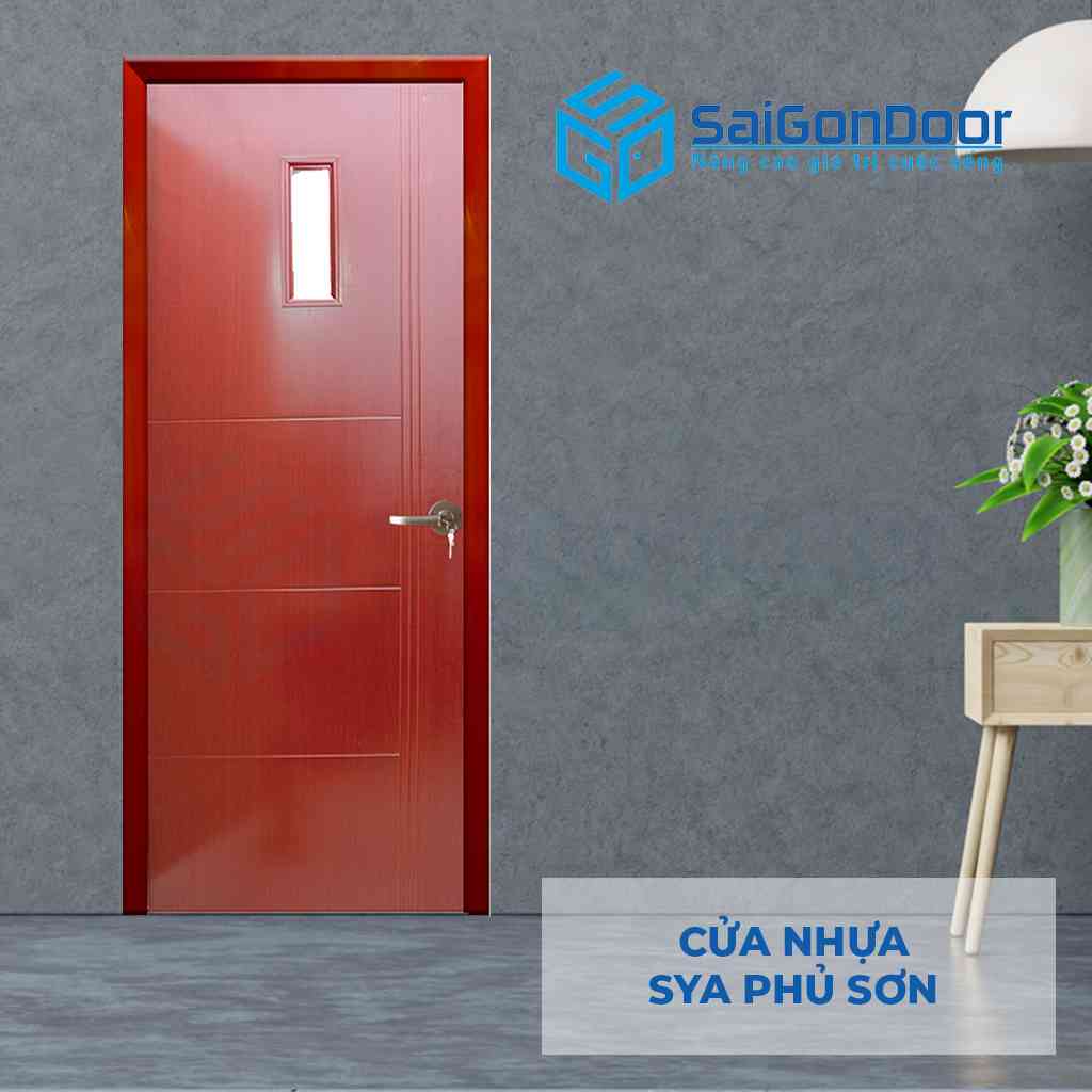 Mẫu cửa nhựa vân gỗ composite Sungyu SYA 55