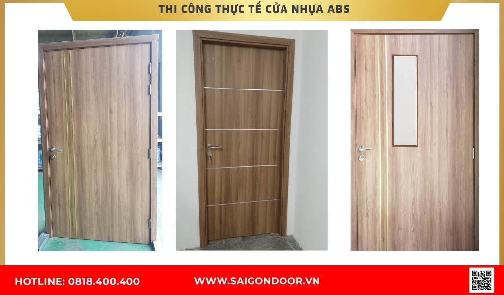 Hình ảnh thi công thực tế cửa nhựa Hàn Quốc Long An