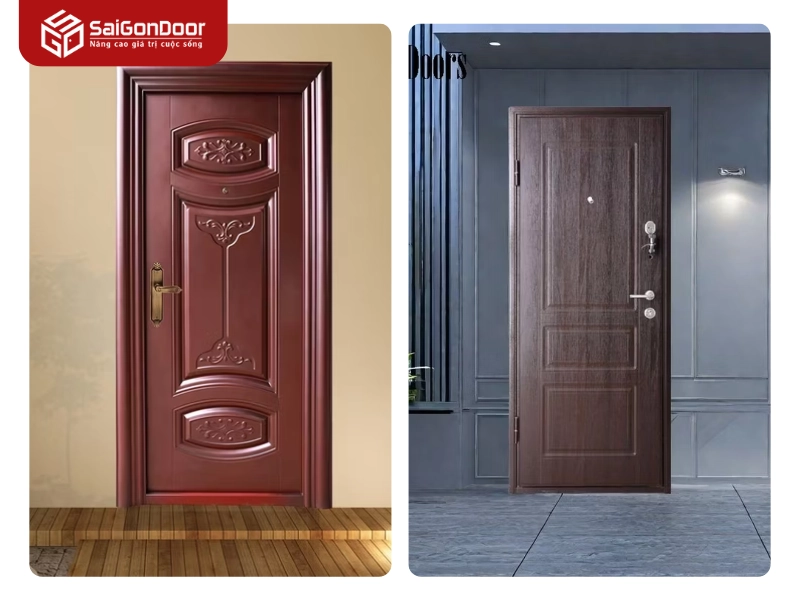 Ưu điểm nổi bật của cửa thép vân gỗ – Giải pháp toàn diện cho công trình tại Thuận Giao