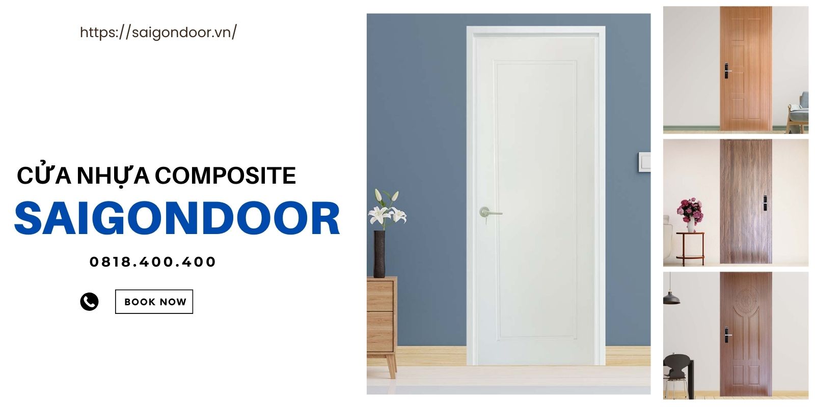 Gợi ý mua cửa nhựa composite trắng tại Sài Gòn Door 