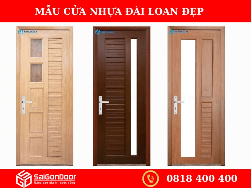 Tổng hợp mẫu cửa nhựa Đài Loan 