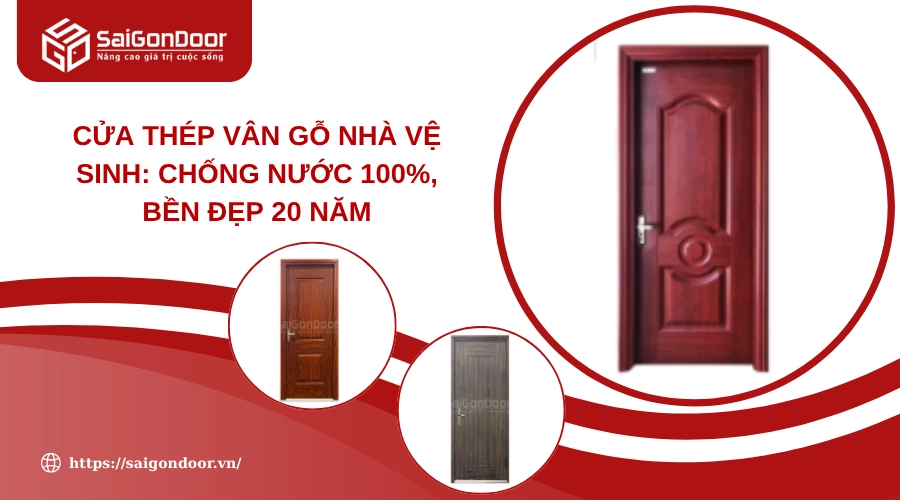 Cửa Thép Vân Gỗ Nhà Vệ Sinh: Chống Nước 100%, Bền Đẹp 20 Năm Cửa Thép Vân Gỗ Nhà Vệ Sinh: Chống Nước 100%, Bền Đẹp 20 Năm