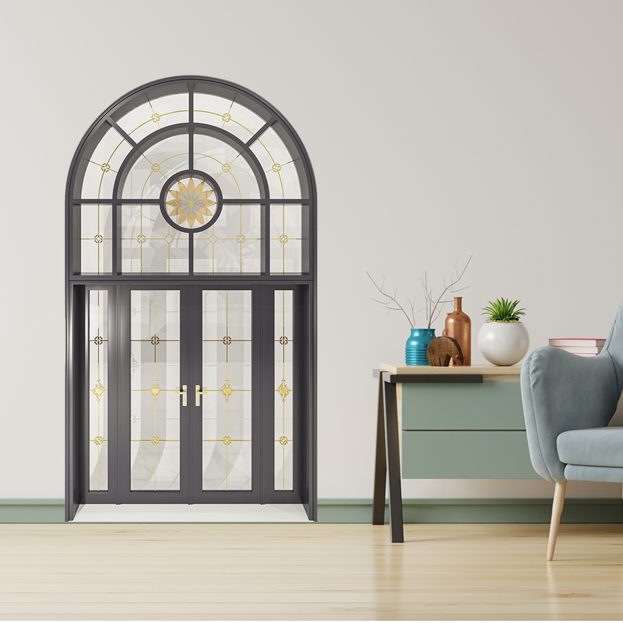 Cửa Nhôm Vân Gỗ SGD-CNVG-15