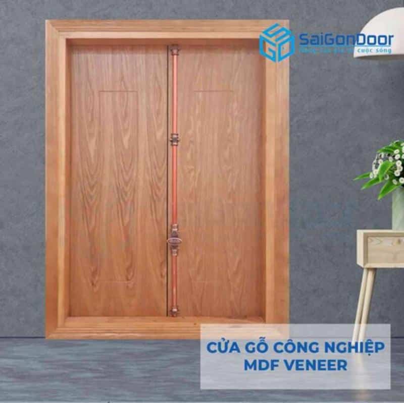 Mẫu cửa gỗ MDF Veneer cao cấp