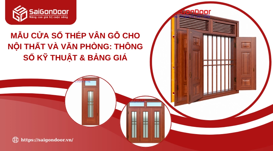Mẫu Cửa Sổ Thép Vân Gỗ Cho Nội Thất Và Văn Phòng: Thông Số Kỹ Thuật & Bảng Giá