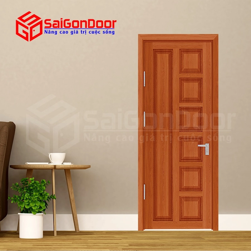 Cửa Gỗ HDF veneer 6B – Sapele 