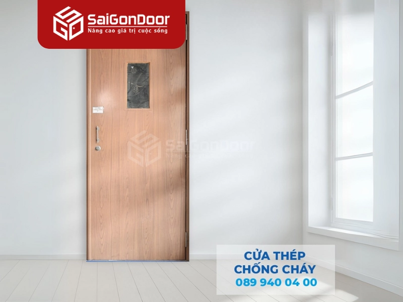 Cửa thép chống cháy 70 phút có khả năng chịu lửa, ngăn chặn sự lan truyền của ngọn lửa tốt