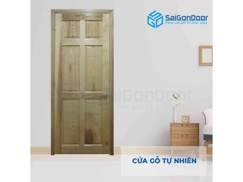 Cửa gỗ tự nhiên GTN 6A Sồi